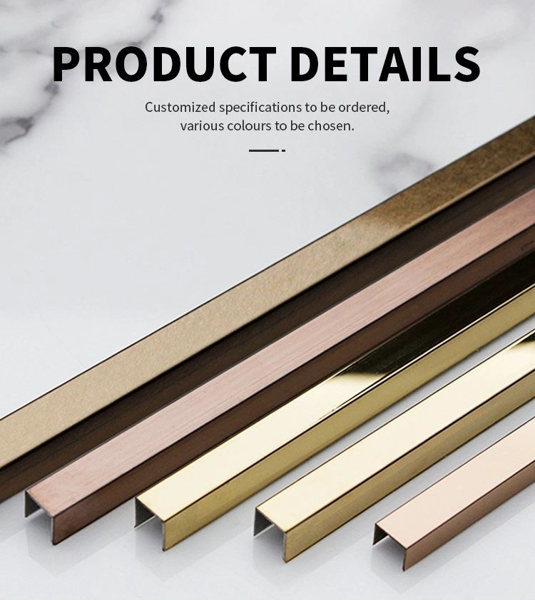 Grand Metal 201 304 Metal Surface Stainless Steel U/T Shape Channel Stainless Steel Profile for Decoration to Philippines