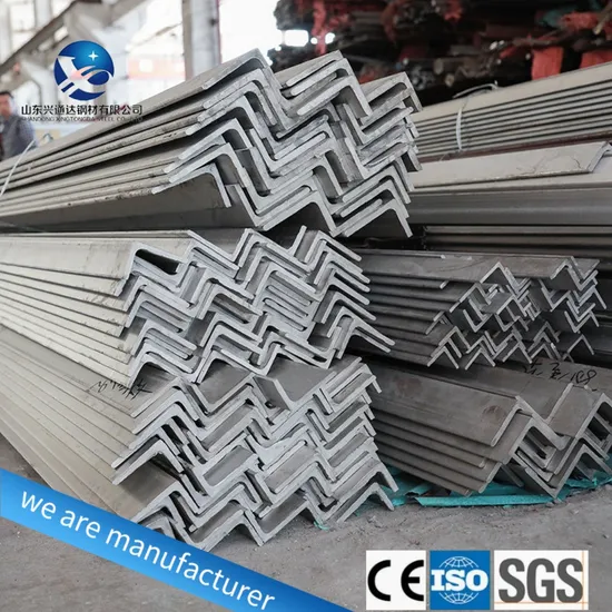 (CE/ISO/SGS) 201 240 304 316 321 310S 309S 430 2205 Stainless Steel Angles with High Toughness and Anti