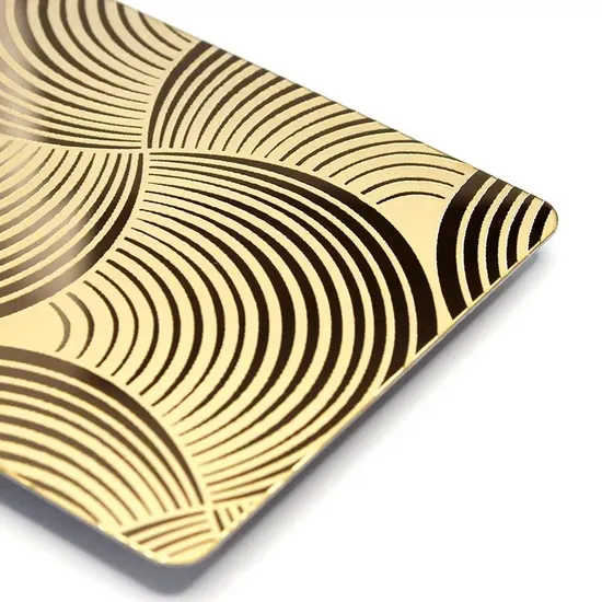 201 304 Stainless Steel Etched Sheet for Elevator Cabins 